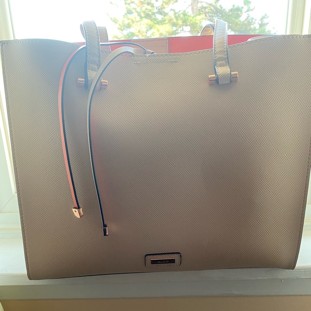 Aldo Cream and Orange Purse